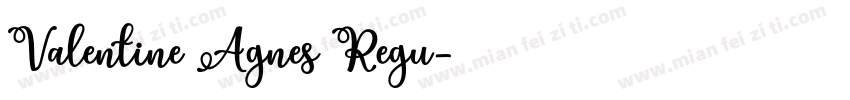 Valentine Agnes Regu字体转换